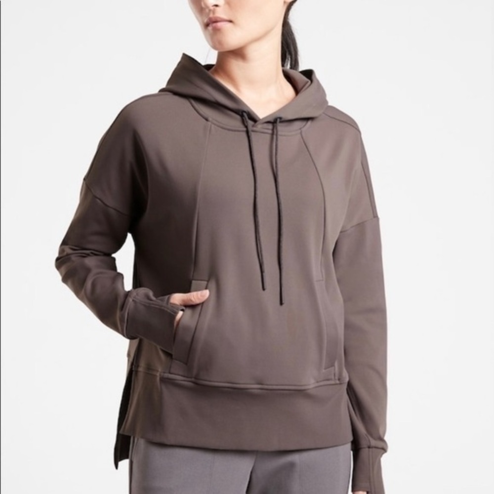Athleta Mission Hoodie - Shale Gray Small - Picture 11 of 11